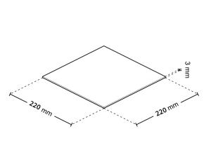Podkładka gumowa pod SBR 220x220x3